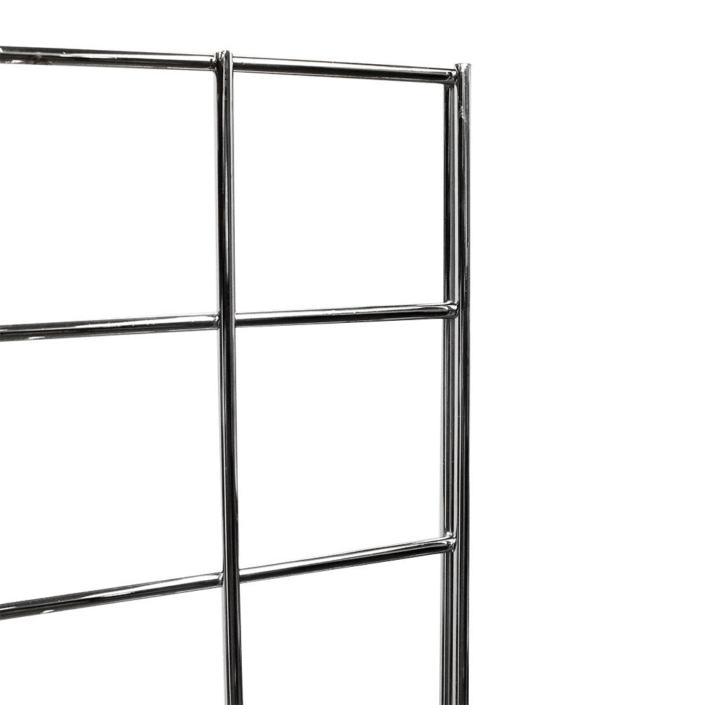 3 Pc CHROME Gridwall panels 2' x 4' T-Leg Stands Display Hanging Fixture