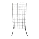 3 Pc CHROME Gridwall panels 2' x 4' T-Leg Stands Display Hanging Fixture