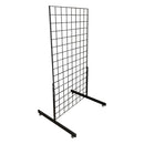 3 Pc GLOSS BLACK Gridwall panels 2' x 4' T-Leg Stands Display Hanging Fixture