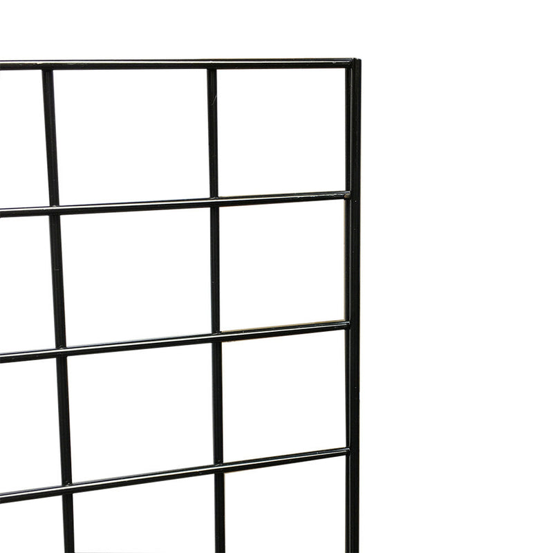 3 Pc GLOSS BLACK Gridwall panels 2' x 4' T-Leg Stands Display Hanging Fixture