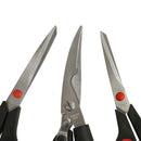 3 Pc Stainless Steel Multi-Purpose Utility Scissors Set