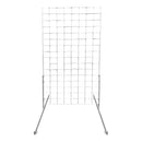 3 Pc WHITE Gridwall panels 2' x 4' T-Leg Stands Display Hanging Fixture