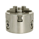 3'' 3 Jaw Lathe Chuck Self centering Hardened Plain Back Inside Outside Jaws