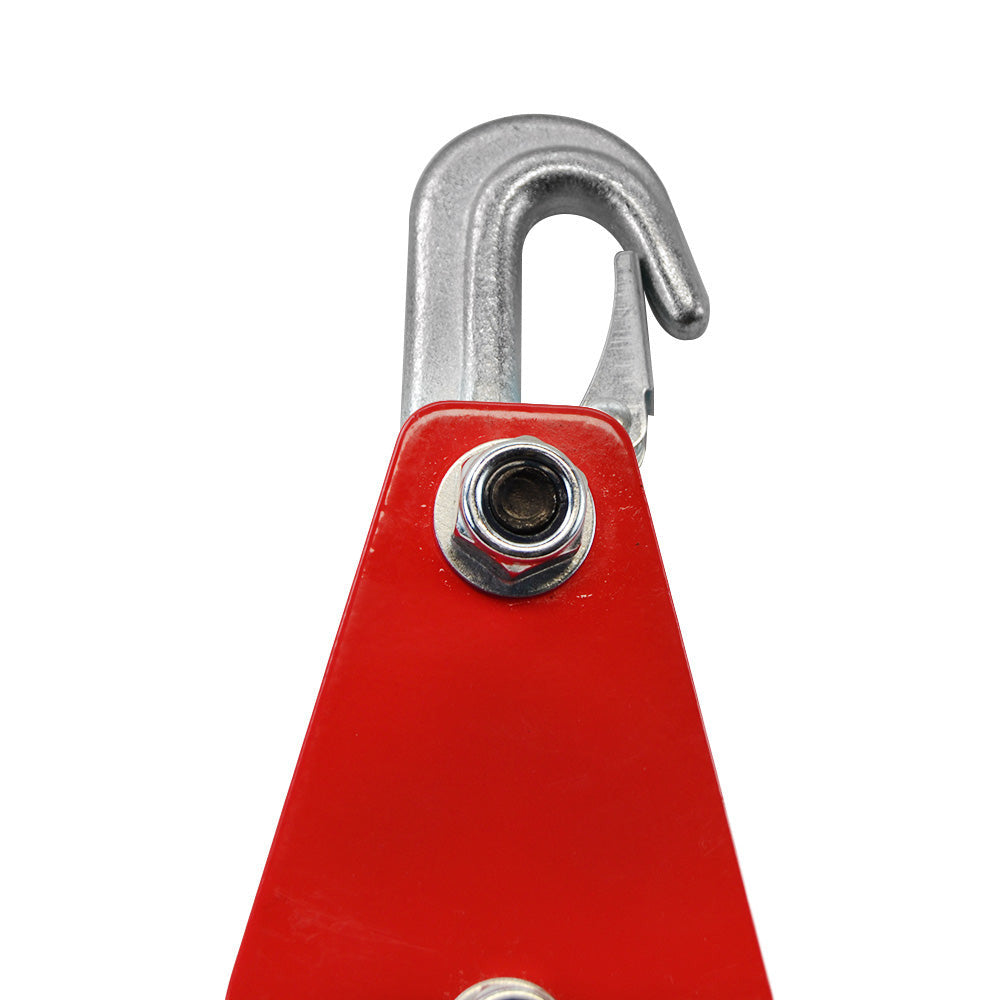 3'' Aluminum Sheave Block With Hook 1 Ton Capacity Hook Snatch Rig Rigging