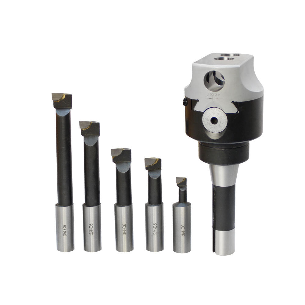 3'' Boring Head R8 Shank 12 Carbide Shank C6 Tip