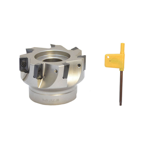 3'' x 1'' 90 Degree Indexable Face Mill Cutter Use APMT APKT CNC machining Inserts