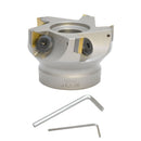 3'' x 1'' 90 Degree Square Indexable Face Mill Cutter Carbide Shims Use TPG Inserts CNC