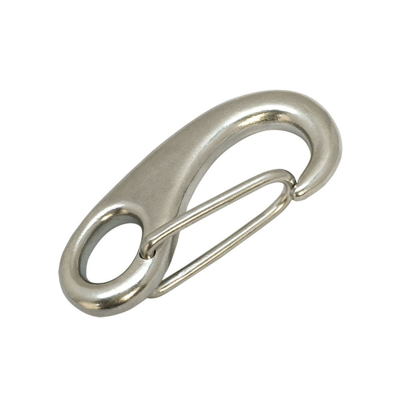 3-3/4"  Stainless Steel 316 Gate Snap Hook  Carabiner Boat Rigging 1,000 Lbs