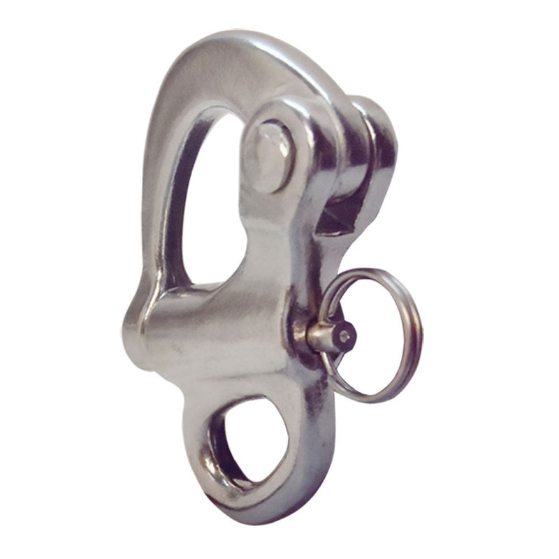 3-3/4" Fixed Eye Snap Shackle Fixeye SS316 Stainless Steel Shackle Fixed Bail