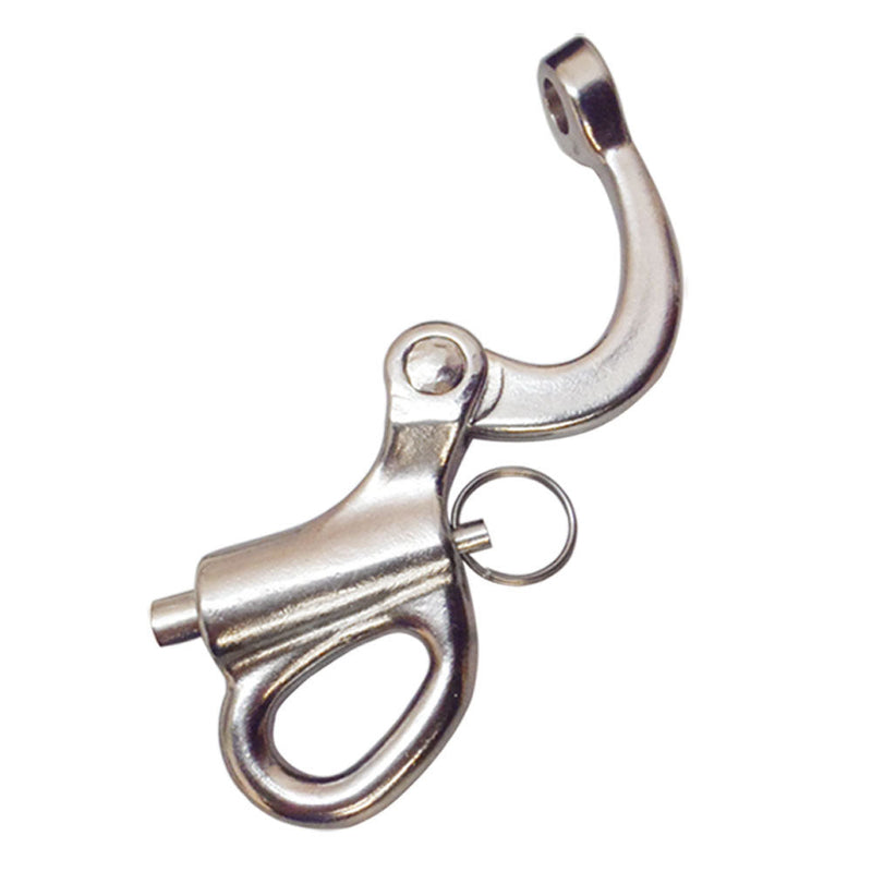 3-3/4" Fixed Eye Snap Shackle Fixeye SS316 Stainless Steel Shackle Fixed Bail