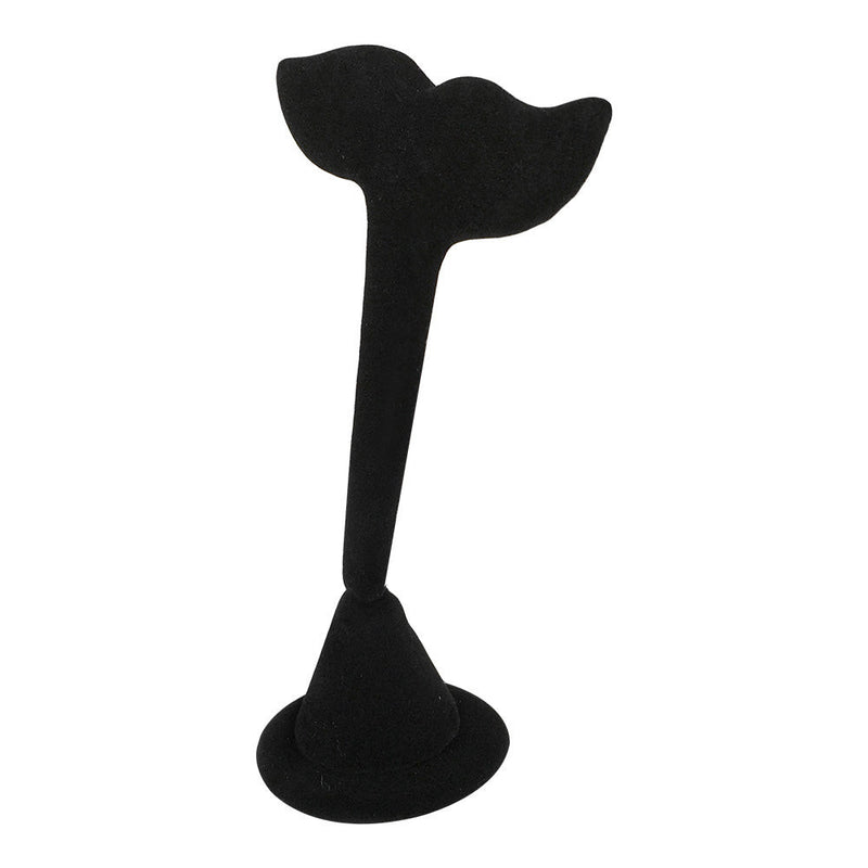 3-3/4''W x 5''H Black Velvet Whale Tail Earring Display Stand Jewelry Displaying