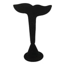 3-3/4''W x 5''H Black Velvet Whale Tail Earring Display Stand Jewelry Displaying