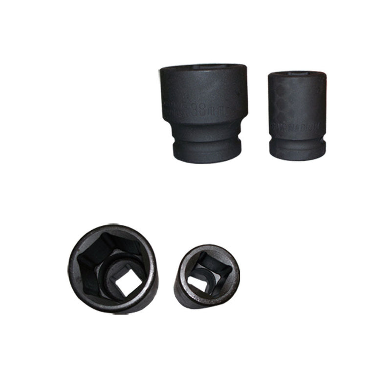 3/4" DR 8 PC SHALLOW AIR Impact Socket Truck Metric 26 - 38 mm