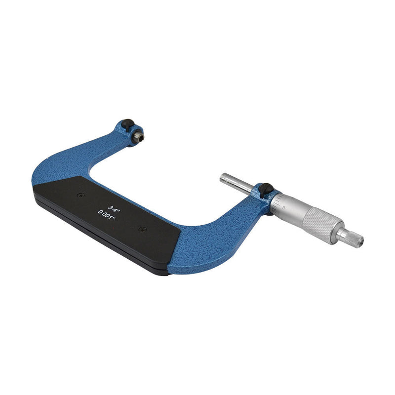 3-4" Screw Thread Micrometer Kit 60 Degree 4 Anvils 0.001'' Graduation Ratchet stop