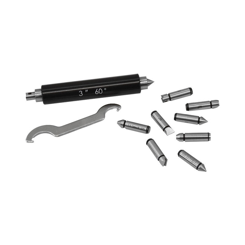 3-4" Screw Thread Micrometer Kit 60 Degree 4 Anvils 0.001'' Graduation Ratchet stop