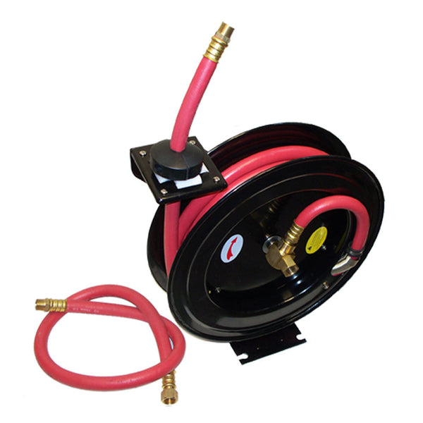 3-8" x 25' Retractable Air Hose Reel Wall Truck Mount 300 PSI