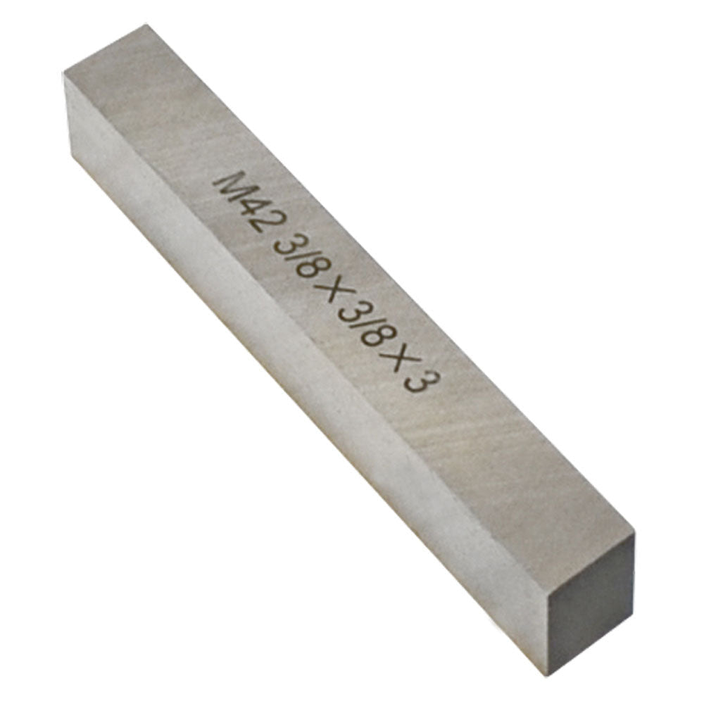 3/8'' x 3/8'' x 3'' M42 HSS Square Tool Bit Lathe Fly Cutter Mill Blank