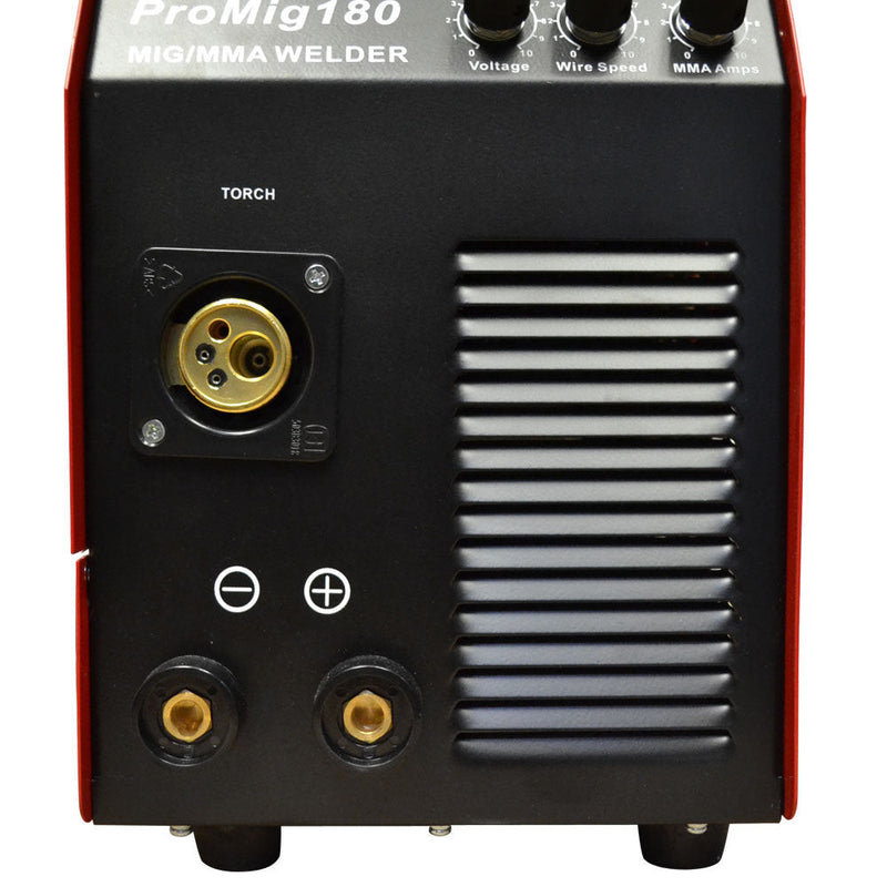30 - 180 Amp Inverter IGBT Welder Welding DC MIG MAG MMA Stick Wire Feed Gas - No Gas