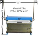 30" x 20 GAUGE Sheet Metal Shear Finger Pan Box Brake Bender Slip Roll Roller