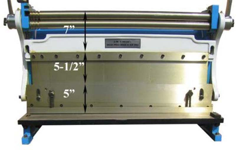 30" x 20 GAUGE Sheet Metal Shear Finger Pan Box Brake Bender Slip Roll Roller