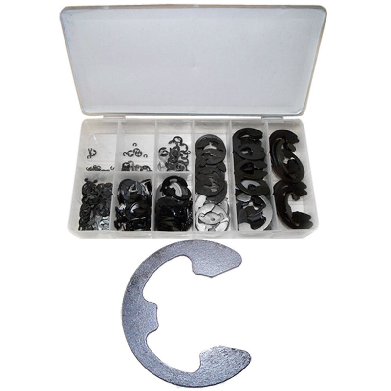 300 PCS E-Clip Assortment Assorted Clamp 1-16" to 7-8"