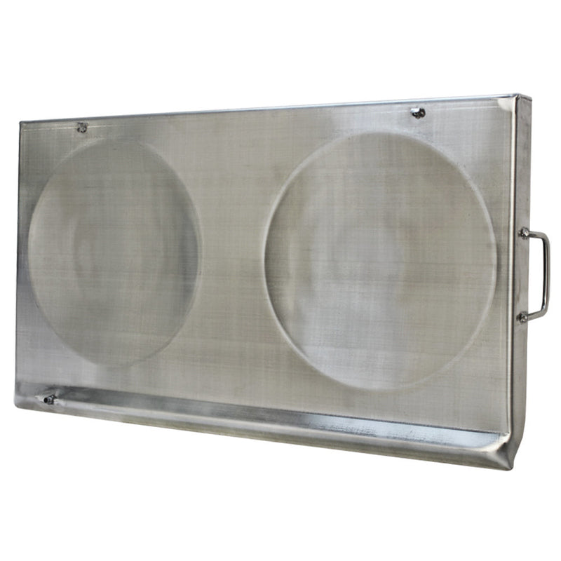 31'' x 17'' Stainless Steel CONVEX Comal Griddle Plancha Grill Double Stove