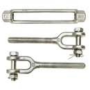 316 Stainless Steel Marine 5/8'' x 6" Turnbuckle JAW JAW Pulley Swivel Hoist