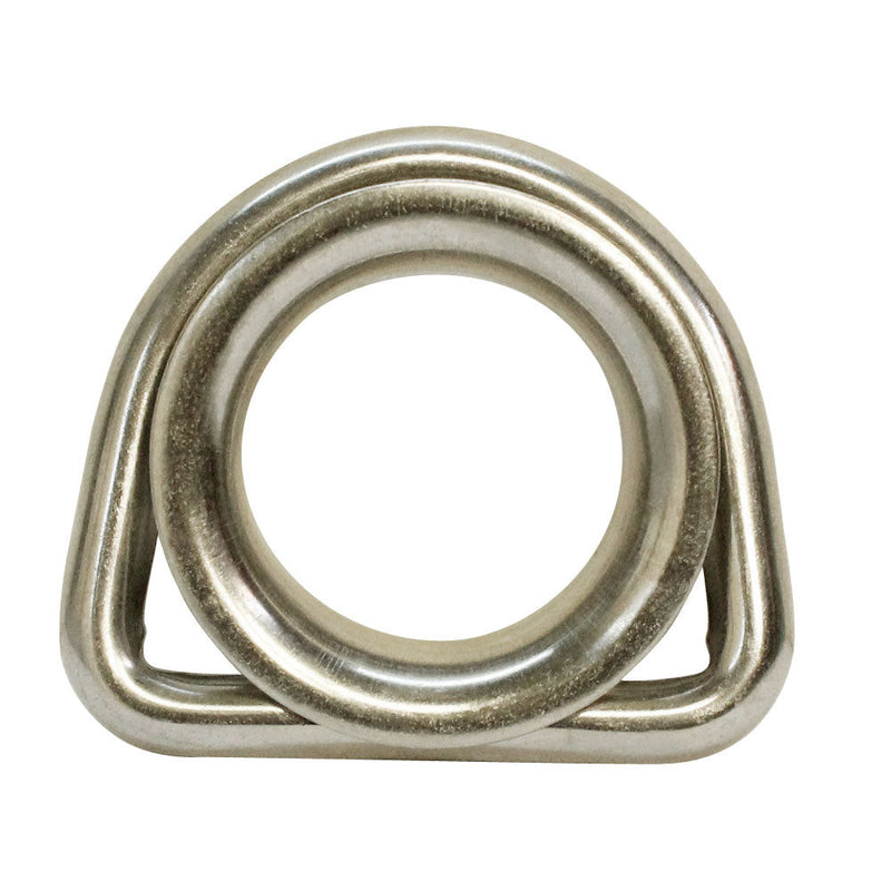 316 Stainless Steel Marine Boat 5/16'' D Ring Thimble Round Shave Wire Rope D-Ring