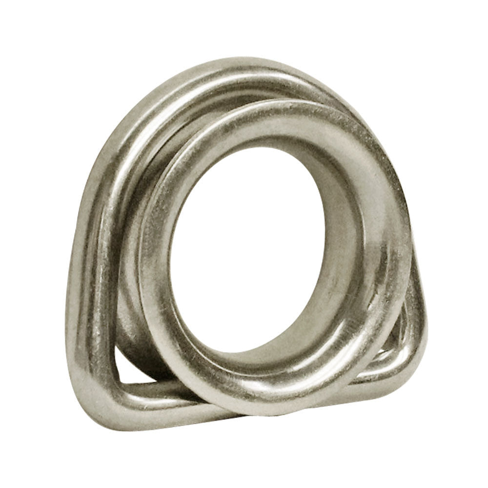 316 Stainless Steel Marine Boat 5/16'' D Ring Thimble Round Shave Wire Rope D-Ring