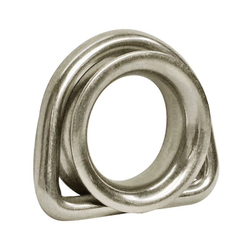316 Stainless Steel Marine Boat 5/16'' D Ring Thimble Round Shave Wire Rope D-Ring