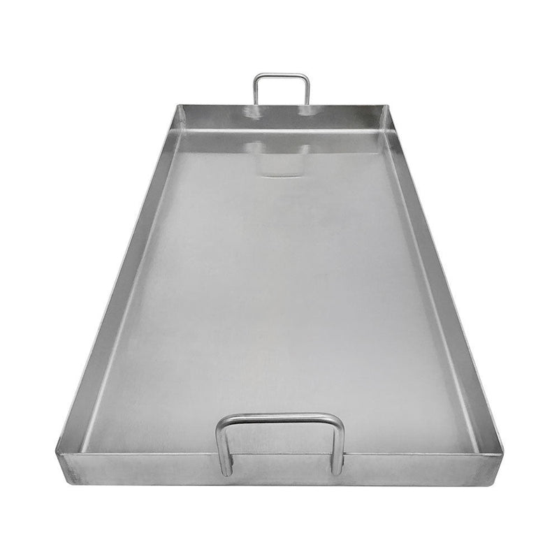 32''L x 16''W Stainless Steel Double Griddle Plancha Cooking Pan 4 Sided Wall