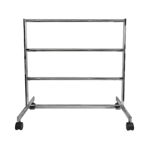 32-1/2'' X 15'' X 30-1/2'' Chrome Finish 3 Bars Clothing Rack Garment Rack Retail Fixture