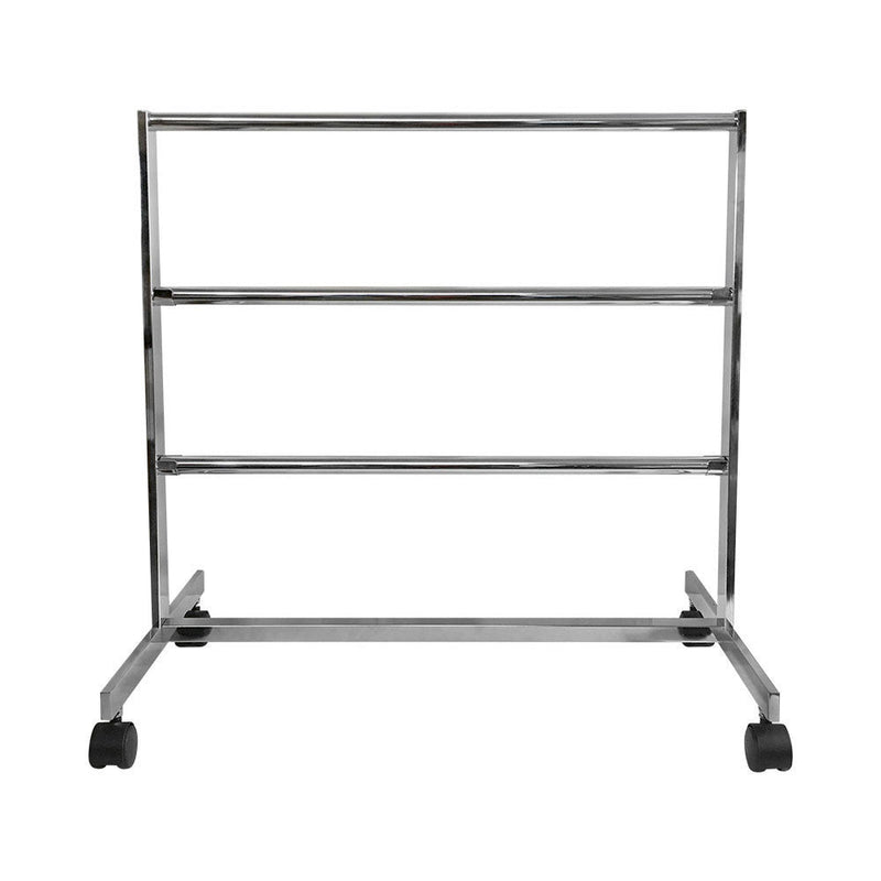 32-1/2'' X 15'' X 30-1/2'' Chrome Finish 3 Bars Clothing Rack Garment Rack Retail Fixture
