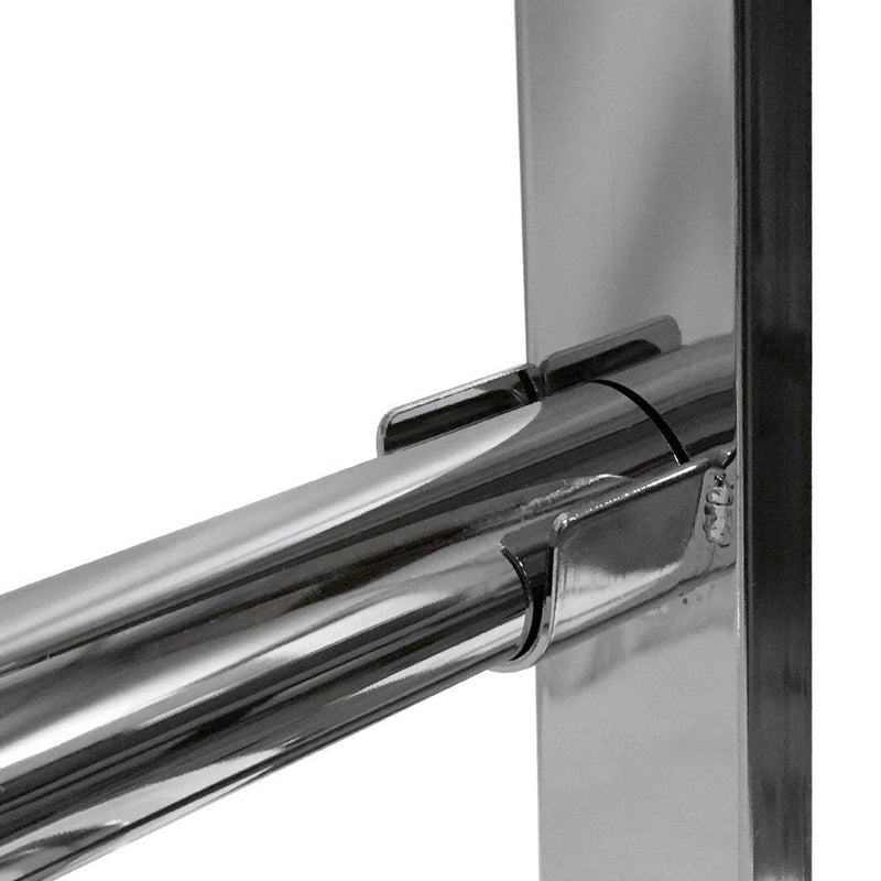 32-1/2'' X 15'' X 30-1/2'' Chrome Finish 3 Bars Clothing Rack Garment Rack Retail Fixture