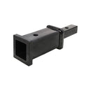 1-1/4 to 2 inch hitch receiver adapter converter made of black steel