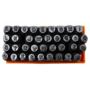 36 Pc 1-8'' 3mm Metal Punch Stamps CAPITAL Letter Number Marking Ingot Jewelry