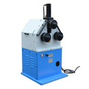 Blue and white hydraulic tube pipe bender machine with three adjustable rollers