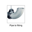 3PCS  Set 1" to 12" Pipe Clamp Flange Tee Fitting Elbow Exotic Pipe Fabrication