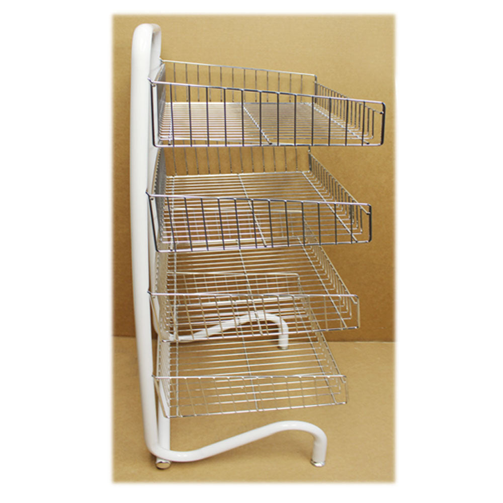 4 Frontal Basket Rack Hanger Storage Store Display Garment Rack Storing Clothing