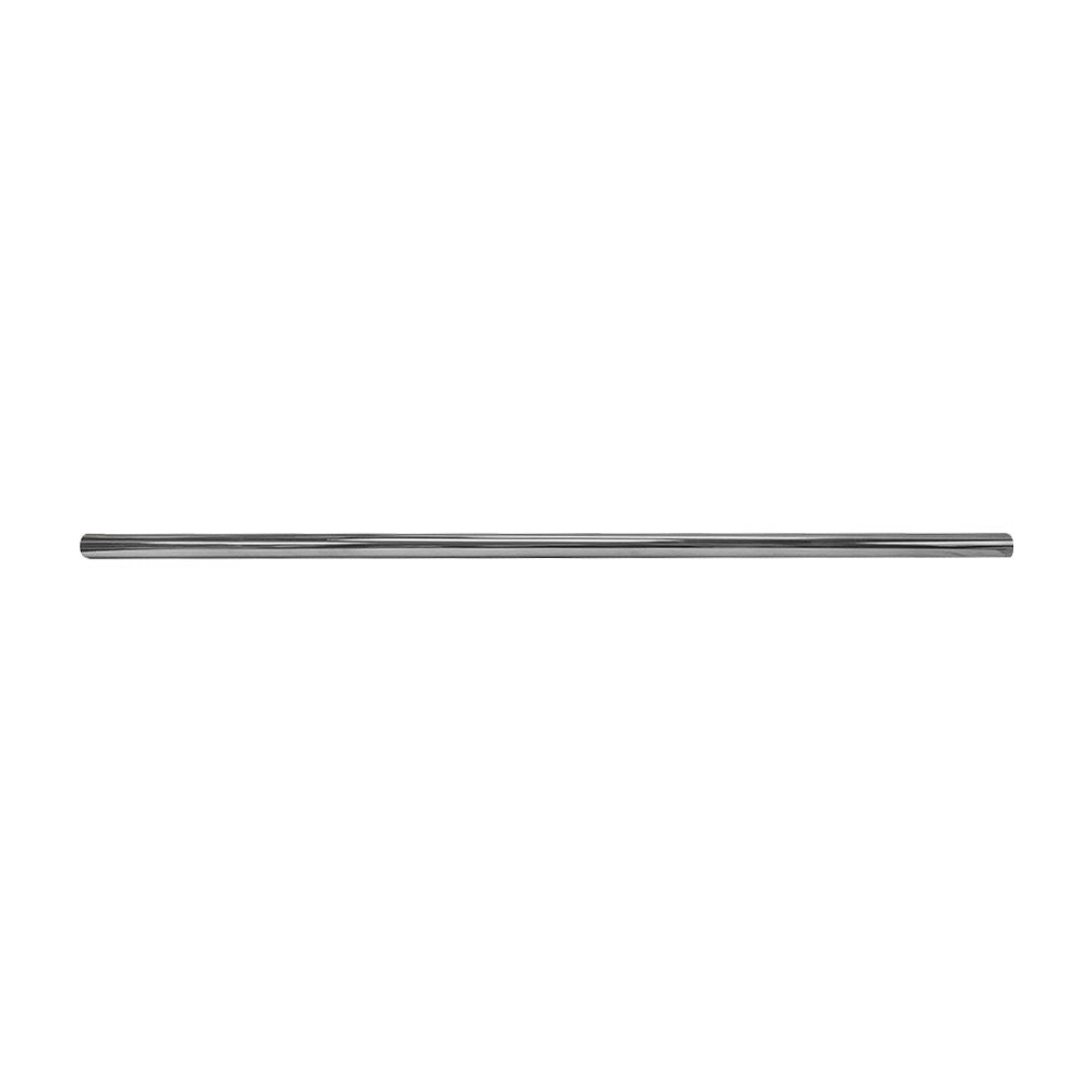 4 Ft Metal Chrome Finish 1-1/4'' Round Tubing Pipe Closet Rod Hanger