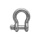 4 PC 1" Screw Pin Anchor Shackle Galvanized Steel Drop Forged 17000 Lbs D Ring Bow Rigging