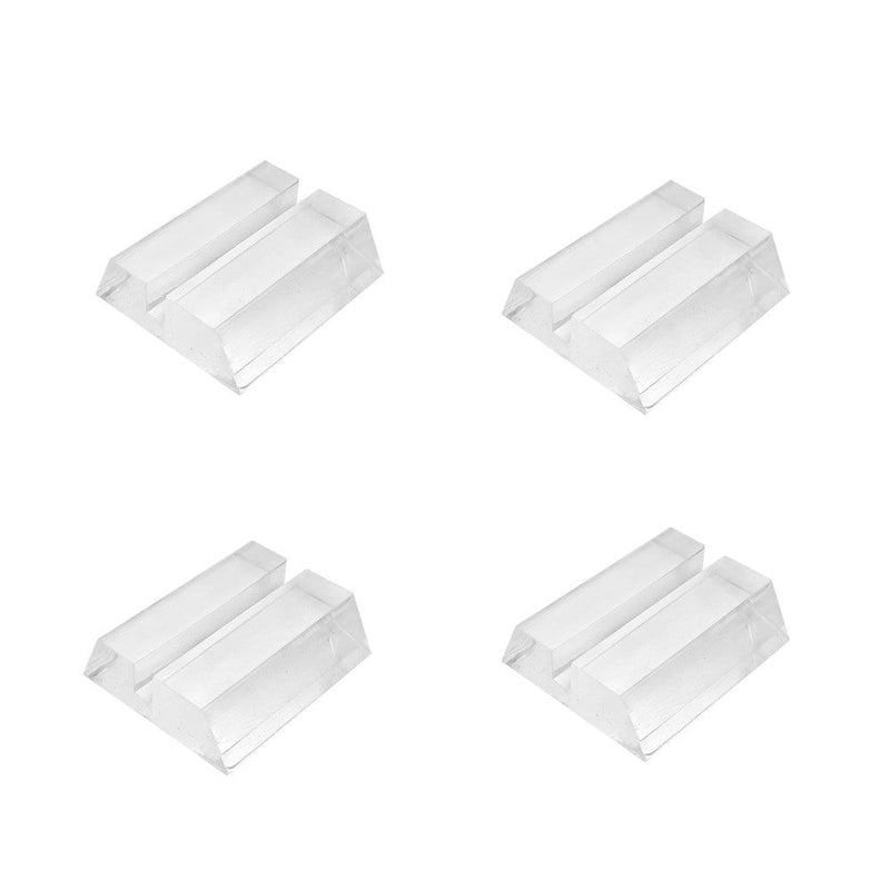 4 Pc 1-1/4'' x 1'' Clear Acrylic Card Ticket Holder
