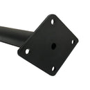 4 Pc 12'' Pipe Style Shelf Support Faceout for Wall Mounted Retail Fixture Pipeline Black