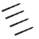4 Pc 15mm HSS Black Oxide Jobber Length Twist Drill Set Straight Shank Drilling High Speed Steel