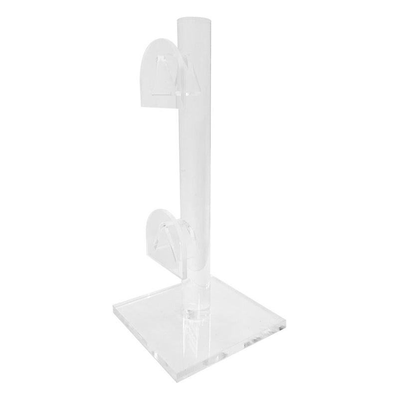 4 PC 2 Tier Clear Acrylic SUNGLASSES DISPLAY RACK Eyewear Holder Counter Top Free Standing