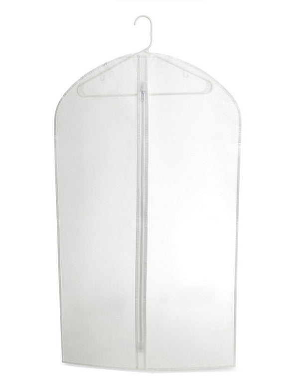 4 Pc 24'' x 40'' Clear Vinyl Suit Bag Garment Bags with Zipper for Travel