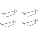 4 Pc 4'' Pegboard Flip End Scanner Hooks Slatgrid Retail Store Display
