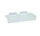 4 Pc 4'' x 10'' Slatwall Clear Acrylic Shoe Shelf 1''H Sign Holding Slot