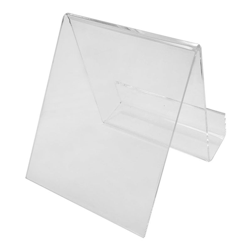 4 Pc 4-1/2''H Clear Acrylic Book Clutch Bag Easel Literature Holder Rack Stand Display Fixture