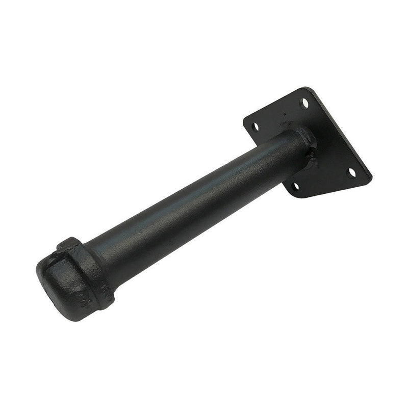 4 Pc 6" Pipe Style Shelf Support Faceout  for Wall Mounted Retail Fixture Pipeline Black